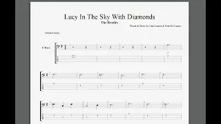 Lucy In The Sky With Diamonds Isolated Bass + Score