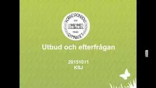 Samhällskunskap  - Utbud och efterfrågan