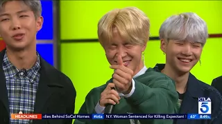 Korean Pop Sensation BTS Appears on the KTLA 5 Morning News