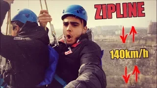 ԹՌԻՉՔ ԴԱՎԹԱՇԵՆԻ ԿԱՄՈՒՐՋԻՑ // 140 km/h // ZIP LINE