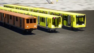 Alle meine U-Bahn Berlin Baureihen (bisher).