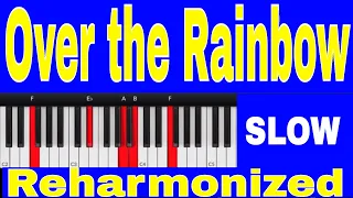 Somewhere Over the Rainbow  - Jazz Piano Solo Arrangement - The Art of Reharmonization | SLOW |