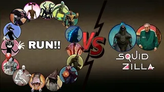 Squid game 2: Godzilla REPLACES the Doll?! 16 Legendary Bosses Battle for Survival.