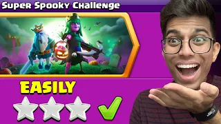 easiest way to 3 star super spooky challenge (Clash of Clans)