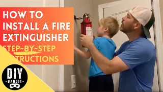 🍒 How to Install a Fire Extinguisher on a Wall➔ Easy DIY Instructions (Even a Kid Can Do It!)