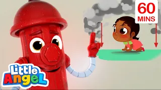 Fire Safety Song | Little Angel - Kids Cartoons & Songs | Healthy Habits for kids