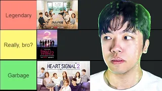 Ranking Korean Dating Shows Tier List (Single's Inferno, Heart Signal, Transit Love)