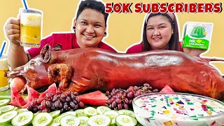 WHOLE LECHON BABOY MUKBANG | @mr.hatgulaman2739