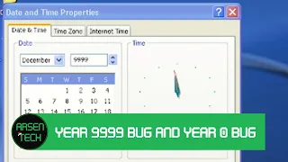 Year 9999 bug and Year 0 bug on Windows XP | Windows Test