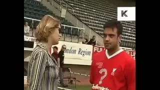 Mark Owen and Robbie Williams  Celebrity Football Match 1997