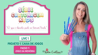 Como criar um jogo da memória infantil - Live 1 - Série "Cartonagem Kids"