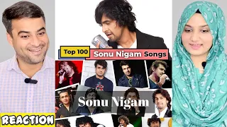 Top 100 Songs Of Sonu Nigam | Random 100 Hit Songs Of Sonu Nigam | Reaction! | Amber Rizwan Reaction