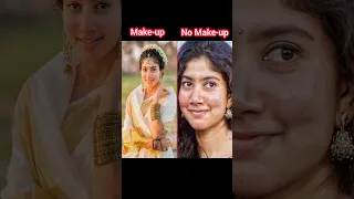 Makeup and No Makeup😍 #rashmika #kajal #anushkashetty #raashi #saipallavi #samantha #keerthysuresh