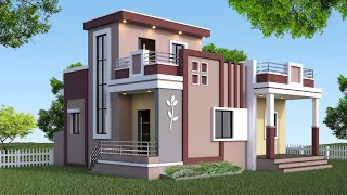 32x32ft budget modern house design #exteriorarchitecture #homedesign #1000sqft #houseexteriordesign