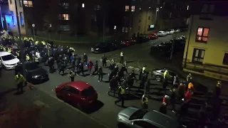 Liverpool fans in Glasgow