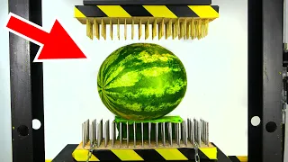 WATERMELON BETWEEN NAIL BEDS (Hydraulic Press with nails)