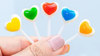 Miniature Rainbow Lollipop Candy Idea | 1000+ Miniature Lollipop Recipe By Yummy Yummy