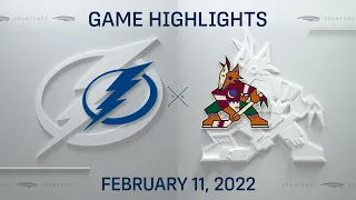 NHL Highlights | Lightning vs. Coyotes - Feb. 11, 2022