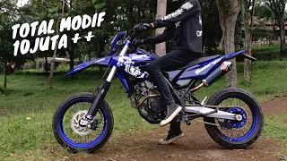 REVIEW WR 155 MODIF SUPERMOTO HEDON PUNYA SUBSCRIBER! PAKE USD DELKEVIC & ARM KTM