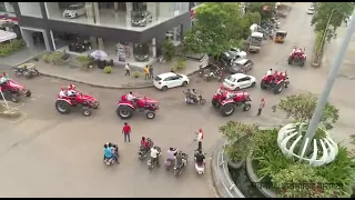 Mahindra arjun tractor rally