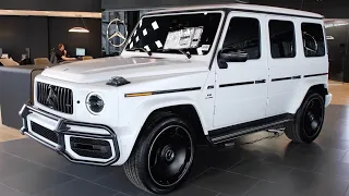 2022 AMG G 63 SUV — SOUND, Exterior and Interior — G Manufaktur Moonlight White Magno