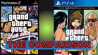 PS2 VS PS4 PRO - GTA Vice City Comparison - PS2 & Definitive Edition