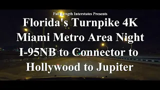 Florida's Turnpike in the Miami Metro Area 4K
