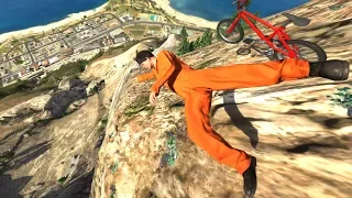 GTA 5 Crazy CLIFF Jumps-Falls-Ragdolls 4k Compilation [Euphoria Physics | Funny Moments]