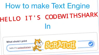 How To Make a Text Engine In Scratch
