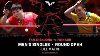 FULL MATCH | Finn LUU vs FAN Zhendong | MS R64 | #SingaporeSmash 2024