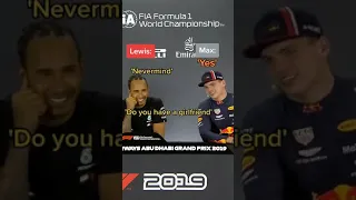 Lewis Hamilton to Max Verstappen   'THERE ARE SO MANY GIRLS IN HERE MAN' #Shorts