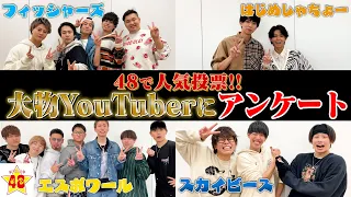 【豪華コラボ】大物YouTuberにフォーエイトの中で一番好きな人をアンケートしたら波乱すぎた！