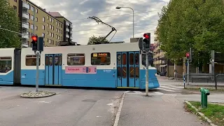 Spårvägskorsning Annedal (Brunnsgatan) / Swedish light rail level crossing