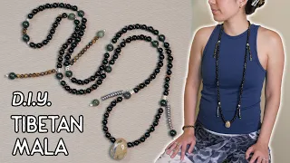 DIY Tibetan Mala Beads | 108 Meditation Bead Necklace | DIY Mantra Bead Necklace | DIY Mala Necklace
