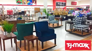 TJ MAXX FURNITURE ARMCHAIRS CHAIRS TABLES HOME DECOR SHOP WITH ME SHOPPING STORE WALK THROUGH