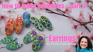 How to make backside III - Earrings