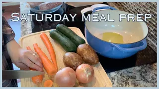 Busy Day of Meal Prep | Homemade Vegetable Bouillon + 2 Dinners