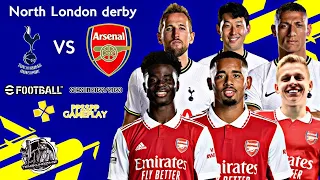 North London Derby (Tottenham Vs Arsenal) || EFootball 2022 (Season 22/23) (PPSSPP Gameplay)