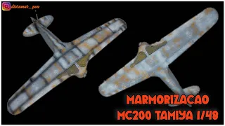 MARMORIZAÇÃO MC200 Tamiya 1/48.