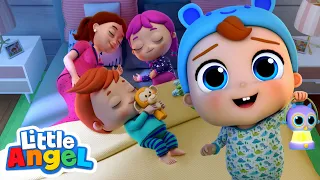 Ten in the Bed (Bedtime Routine) |  Little Angel Color Songs & Nursery Rhymes | Learn Colors