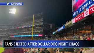 Phillies 'Dollar Dog Night' turns into food fight; some fans ejected