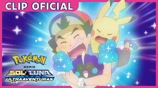 ¡Nebulilla usa Teletransporte! | Serie Pokémon Sol y Luna-Ultraaventuras | Clip oficial