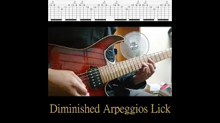 Diminished Arpeggios Guitar Lick