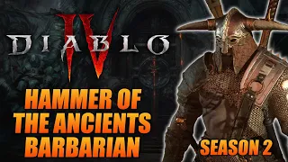 Diablo 4 Season 2 Hota Barbarian Guide - One Shots Bosses and 50+ Million Hits!