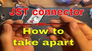 How to remove and reinstall the wires for a JST connector