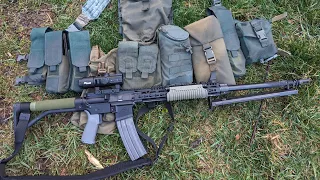 AR - PK ( AR15 RPK )  Squad Automatic Rifle Setup On A Budget For Prepared Citizens And Minute Men