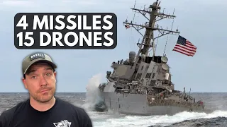 American Warship Repels Major Stike - More US Bases Hit (21OCT2023)