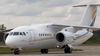 Antonov An-158 UR-NTN at Aviasvit 2010 air show