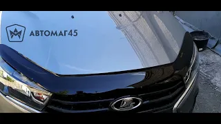 Дефлектор капота мухобойка Лада Веста Lada Vesta Vesta Sw Sw cross