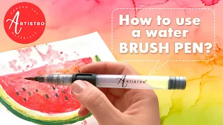 How To Use  A Water Brush Pen? Water Brush Pen Tutorial From Artistro